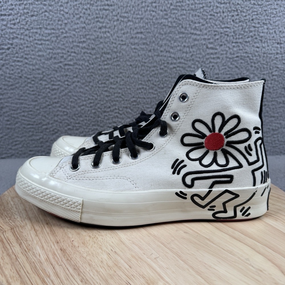 Converse Chuck Taylor All-Star 70 Hi X Keith Haring Egret US Mens 9 Womens 11 - Picture 4 of 15